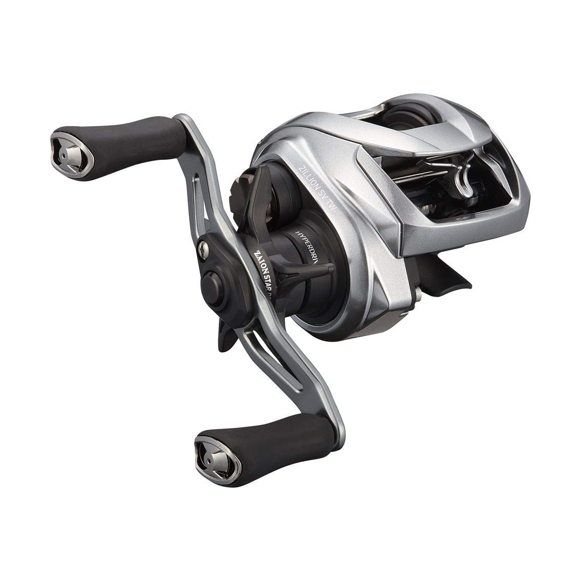 Daiwa Zillion SV TW 1000 front view showcases compact design for smooth casting and control.