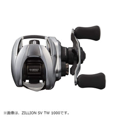 Daiwa Zillion SV TW 1000P gear mechanism illustrates precise gearing for responsive retrieves.