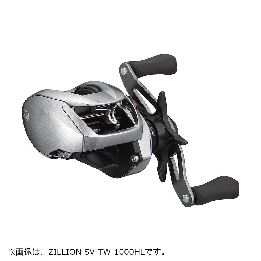 Daiwa Zillion SV TW 1000XHL spool close-up shows broad lure compatibility.
