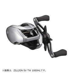 Daiwa Zillion SV TW 1000XHL spool close-up shows broad lure compatibility.