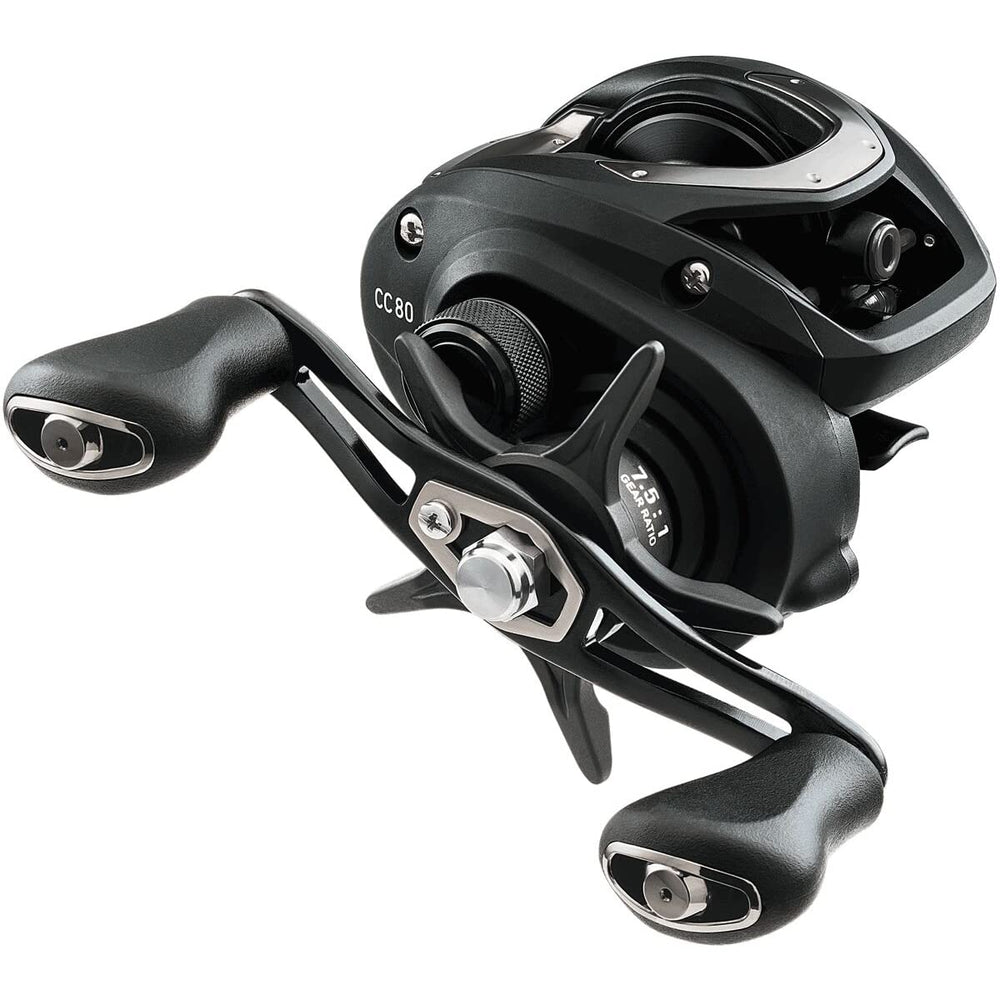 Daiwa CC80 Casting Reel front view in black – CC80HS