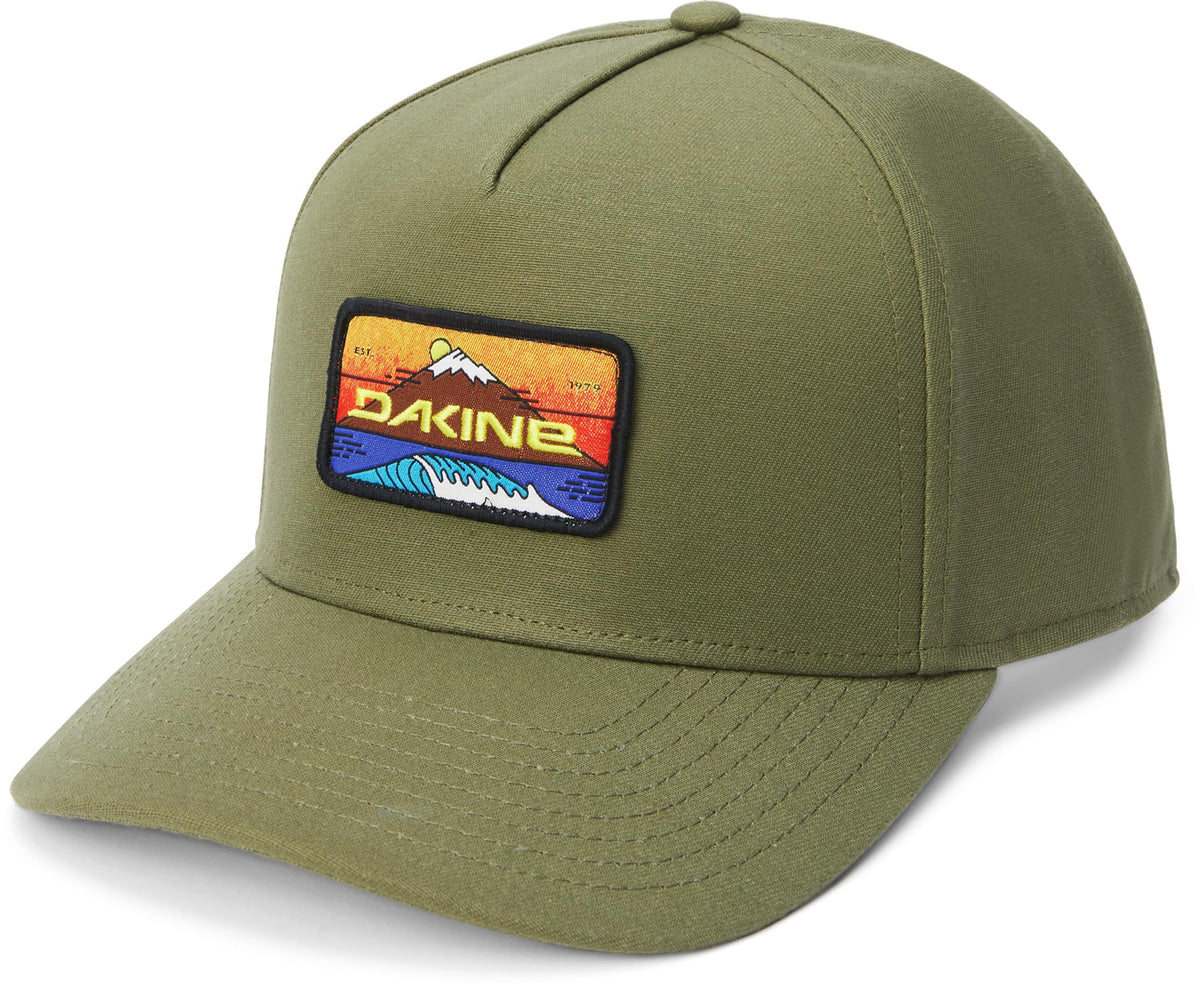Dakine All Sports Patch Ballcap in dusky green, front view, comfortable everyday wear.