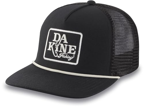 Dakine All Sports Trucker Black back view with adjustable snapback for a custom fit.