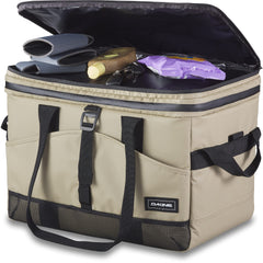 Dakine 50L cooler front stash pocket for quick essentials.