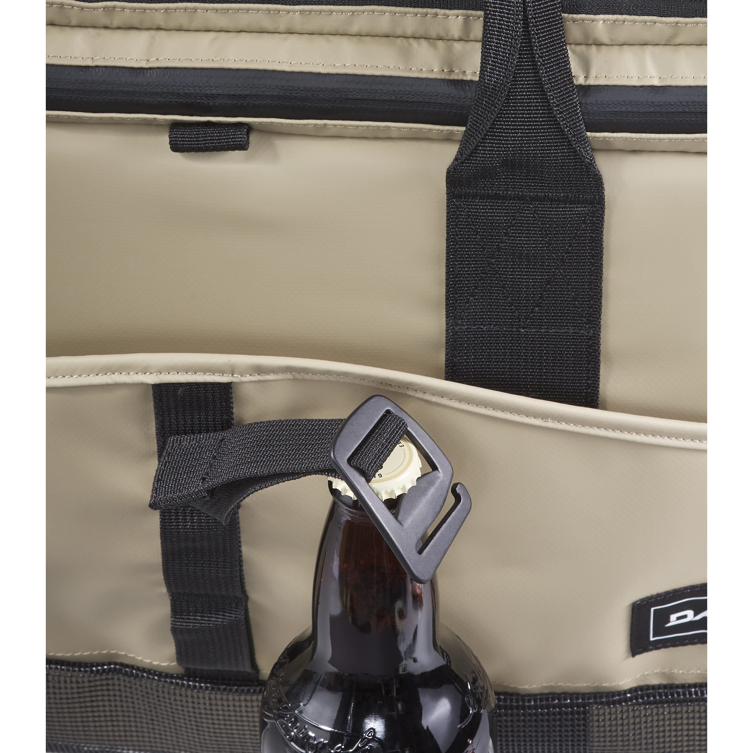 Dakine 50L cooler shoulder strap for easy transport.