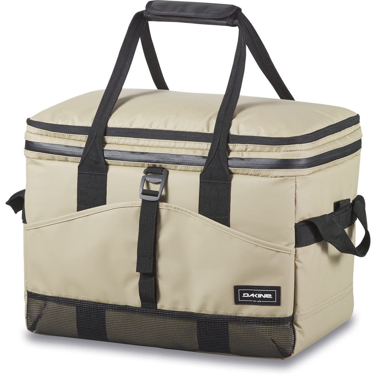Dakine 50L cooler stone tarp exterior with durable tarpaulin.