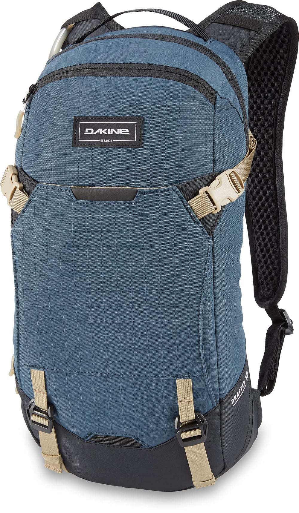 Dakine Drafter 10L Midnight Blue front view for compact bike hydration on the go