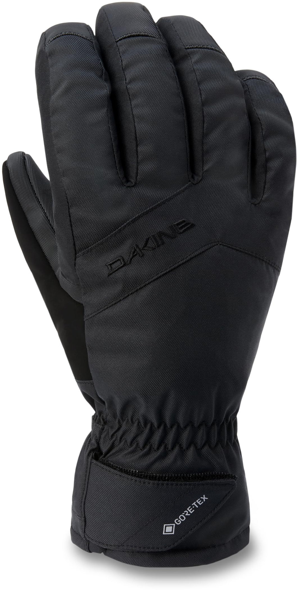 Dakine Eclipse Gore-Tex Short Gloves black palm view for waterproof grip.