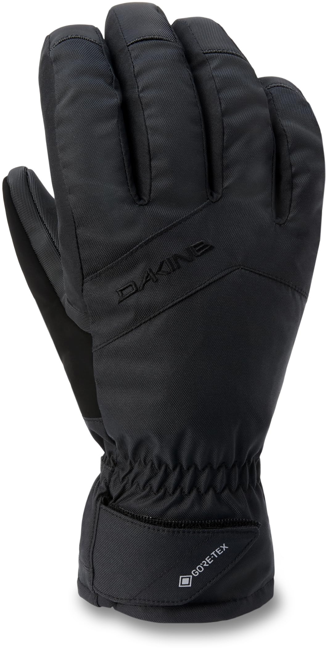 Dakine Eclipse Gore-Tex Short Gloves black palm view for waterproof grip.