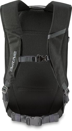 Dakine Heli Pack 12L black back view showing durable straps for all-day comfort