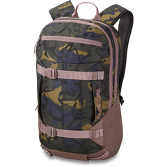 Dakine Mission Pro 18L Cascade Camo with ergonomic women’s fit for powder days