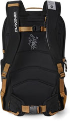 Dakine Mission Pro 25L with shovel/probe pocket, ideal for backcountry safety gear on trips.