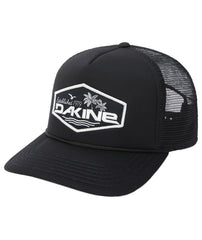 Dakine Patch Trucker Black Onyx front view with breathable mesh and structured crown