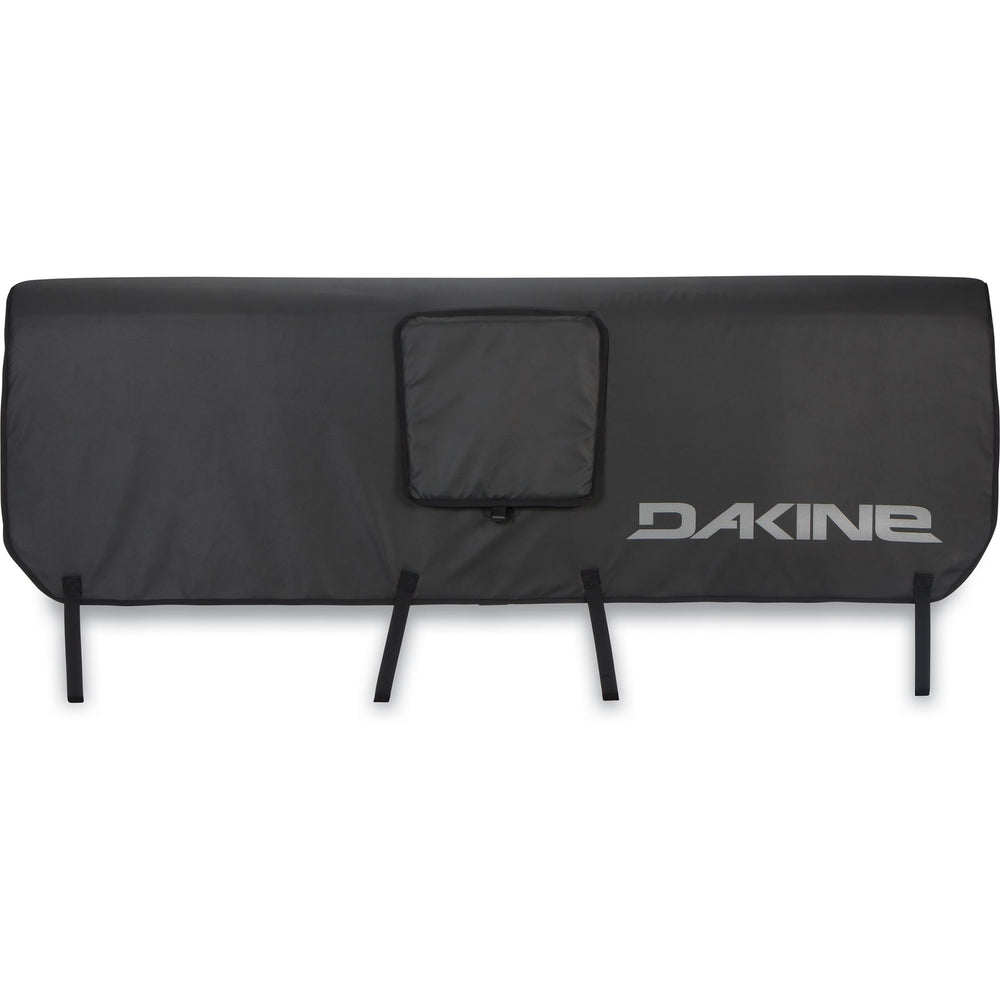 Dakine Pickup Pad DLX black small with bikes secured on a tailgate for safe transport.