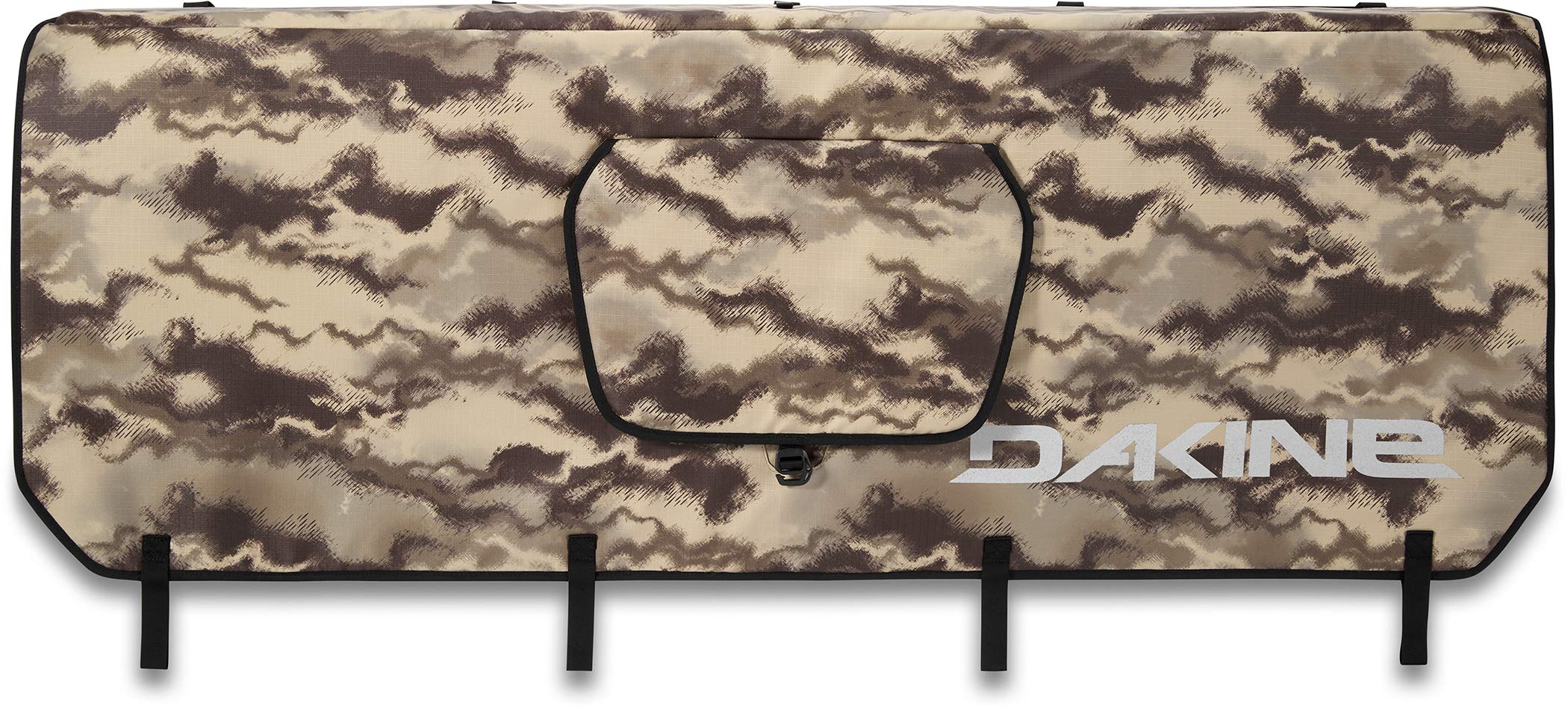Dakine Pickup Pad DLX Curve in Ashcroft Camo protecting the tailgate during bike transport