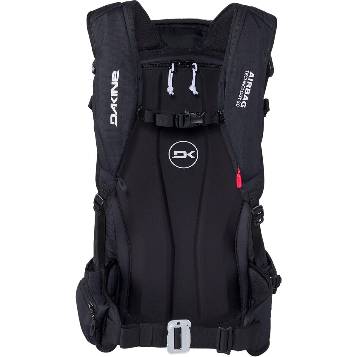 Dakine Poacher R.A.S. 26L, front view panel-loader for fast avalanche tool access.