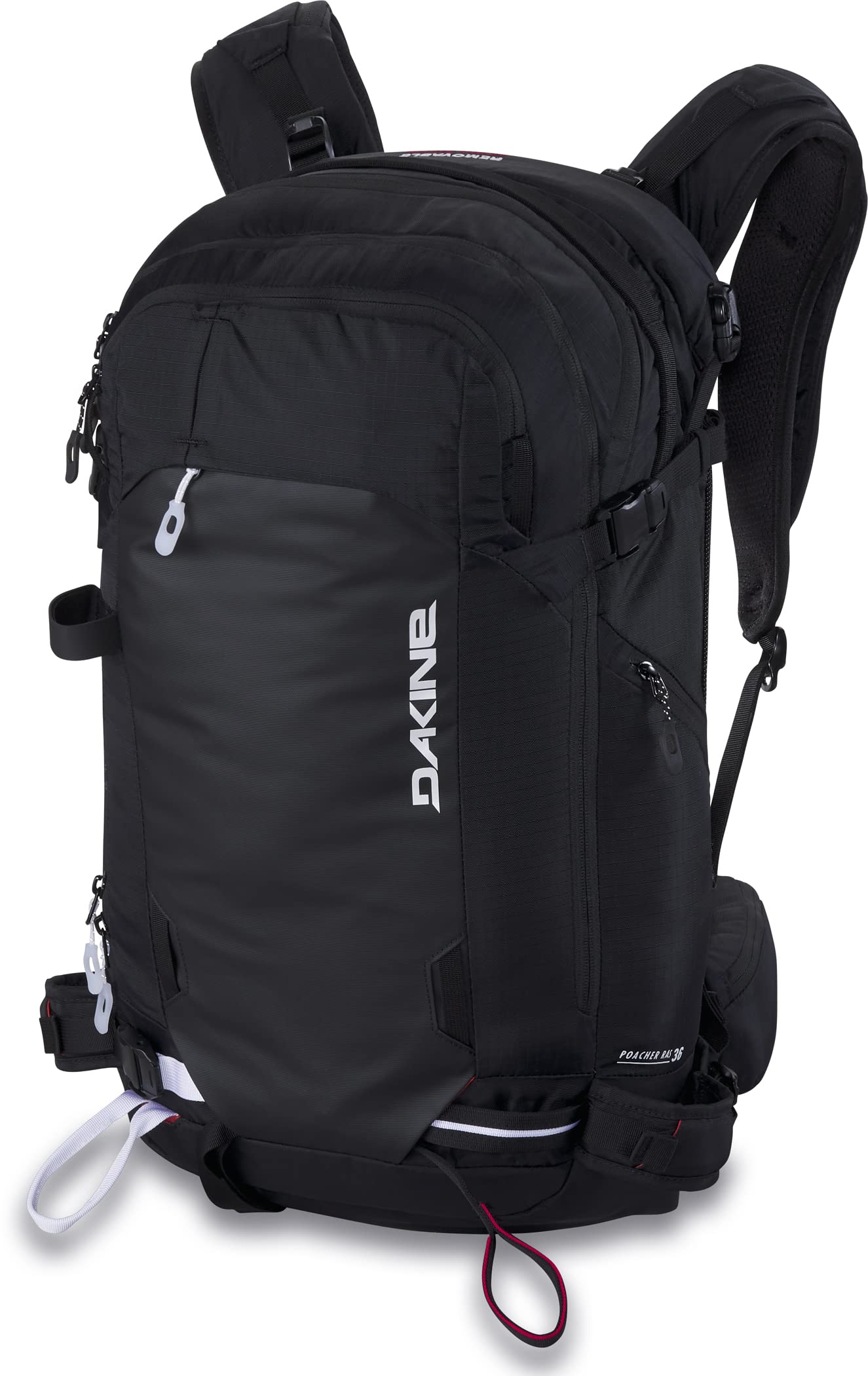 Dakine Poacher RAS 36L backpack with roll-top closure for secure backcountry access.