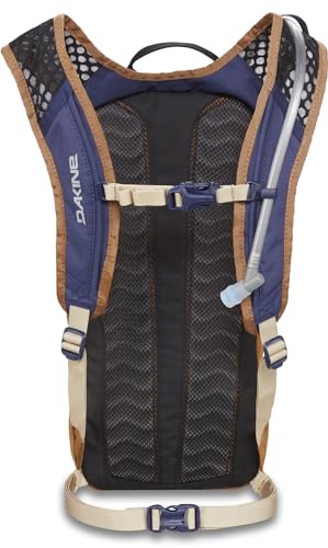 Dakine Session 8L backpanel shows breathable design for comfortable rides.