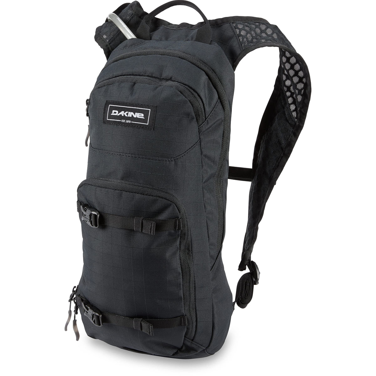 Dakine Session 8L front pocket for quick access on rides.