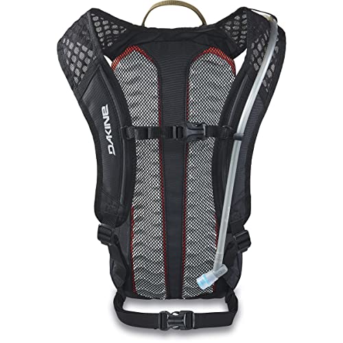 Dakine Session hydration pack Cascade Camo with sunglass pocket protects eyewear during rides.