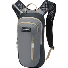 Dakine Shuttle 6L hydration backpack with 2L reservoir and magnetic hose clip for easy hydration.