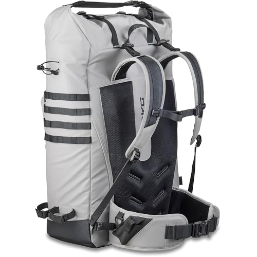 Dakine Ulua 40L Fish Pack Griffin side view with rod holders and tackle pockets