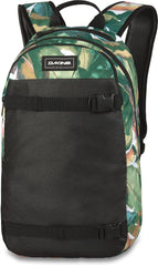 Dakine Urbn Mission 22L Palm Grove front view, versatile daily pack for campus and city commuting.