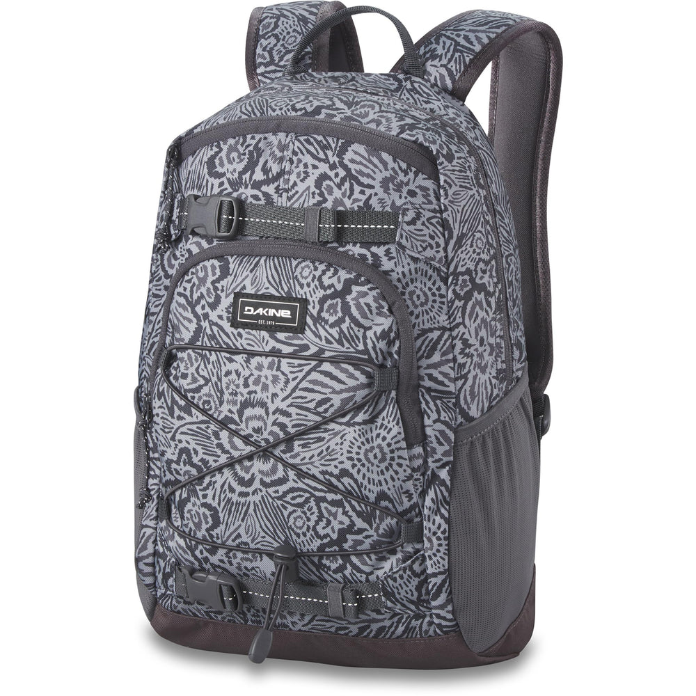 Dakine Youth Grom Pack 13L Petal Maze front view shows durable, kid-friendly design