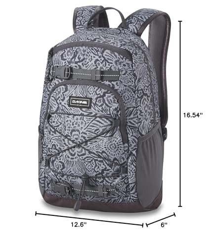 Dakine Youth Grom Pack 13L Petal Maze sunglass pocket keeps eyewear protected