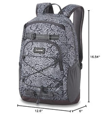 Dakine Youth Grom Pack 13L Petal Maze sunglass pocket keeps eyewear protected