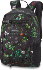 Dakine Youth Grom Pack Woodland Floral 13L with reflective trim for school and outdoor adventures