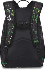 Dakine Youth Grom Pack Woodland Floral 13L showing fleece sunglass pocket and cargo straps
