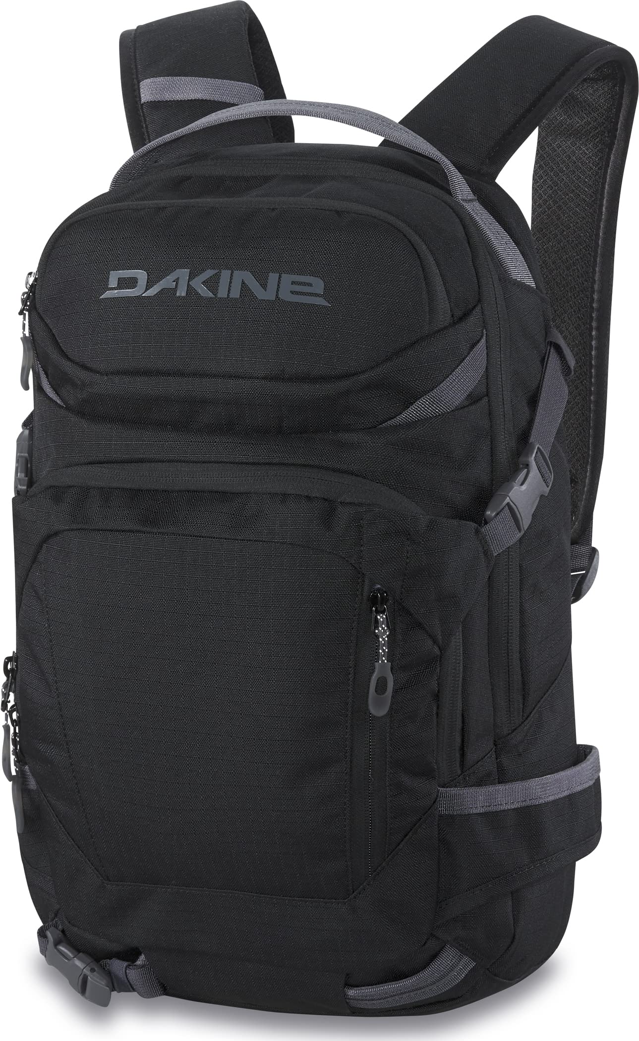Dakine Youth Heli Pro 18L front view, ideal for kids' backcountry hikes and gear transport