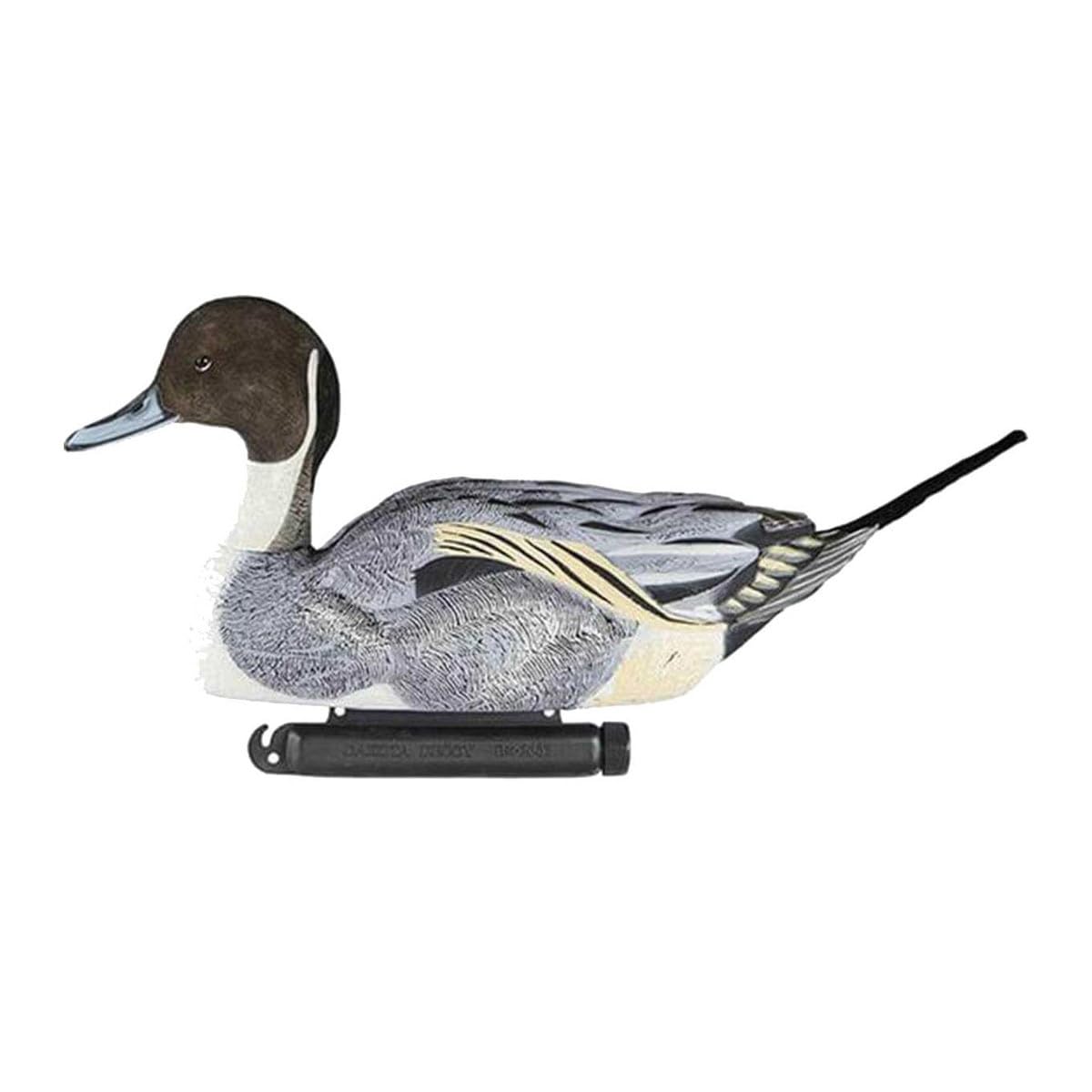 Detailed feather carving and painting on pintails enhance realism on still-water scenes.