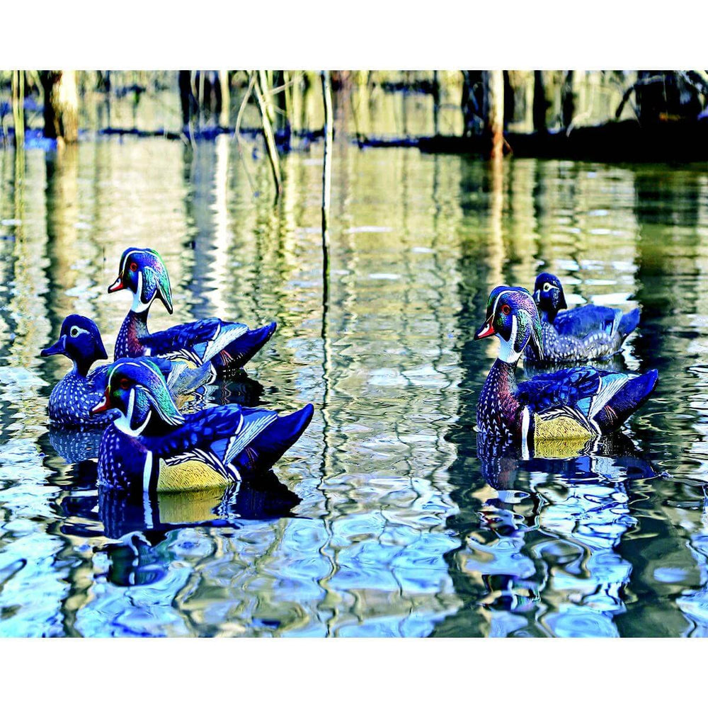 Dakota Decoy X-treme Woodduck paint detail showcases durable vibrant finish.