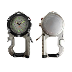 Dakota Flint Clip-On Survival Watch with red LED for low-light tasks