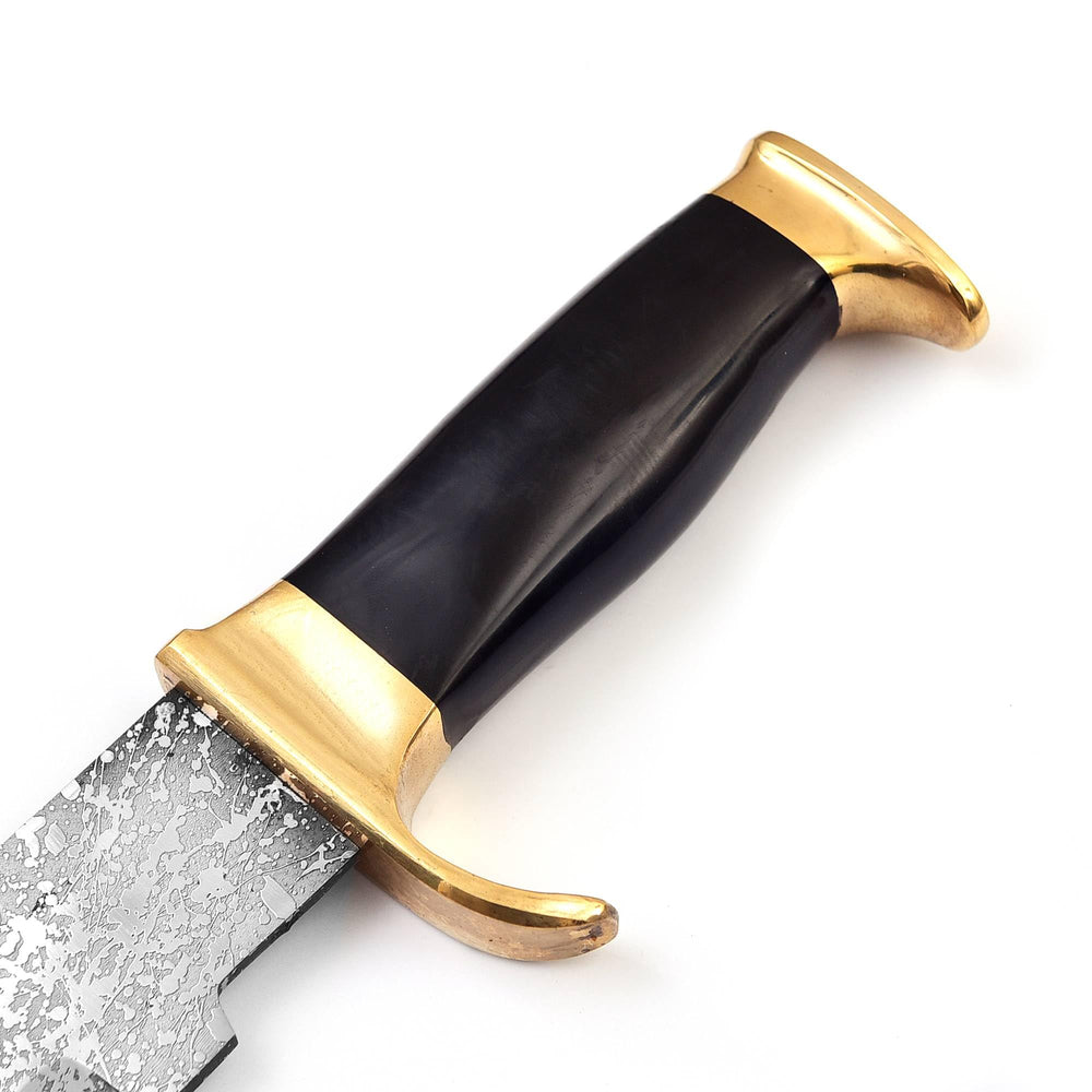 Damascus Depot cowhide leather sheath with belt loop for secure carry