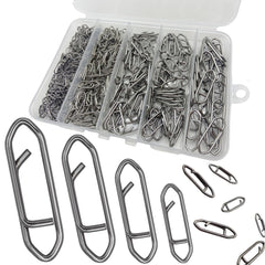 Damidel 280-piece stainless steel fishing power speed clips box