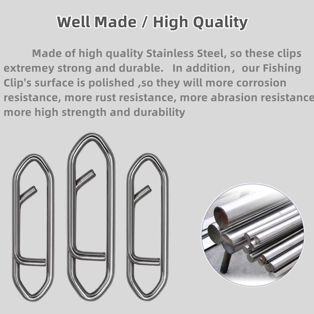 Diamond-shaped quick-open lock design on clips