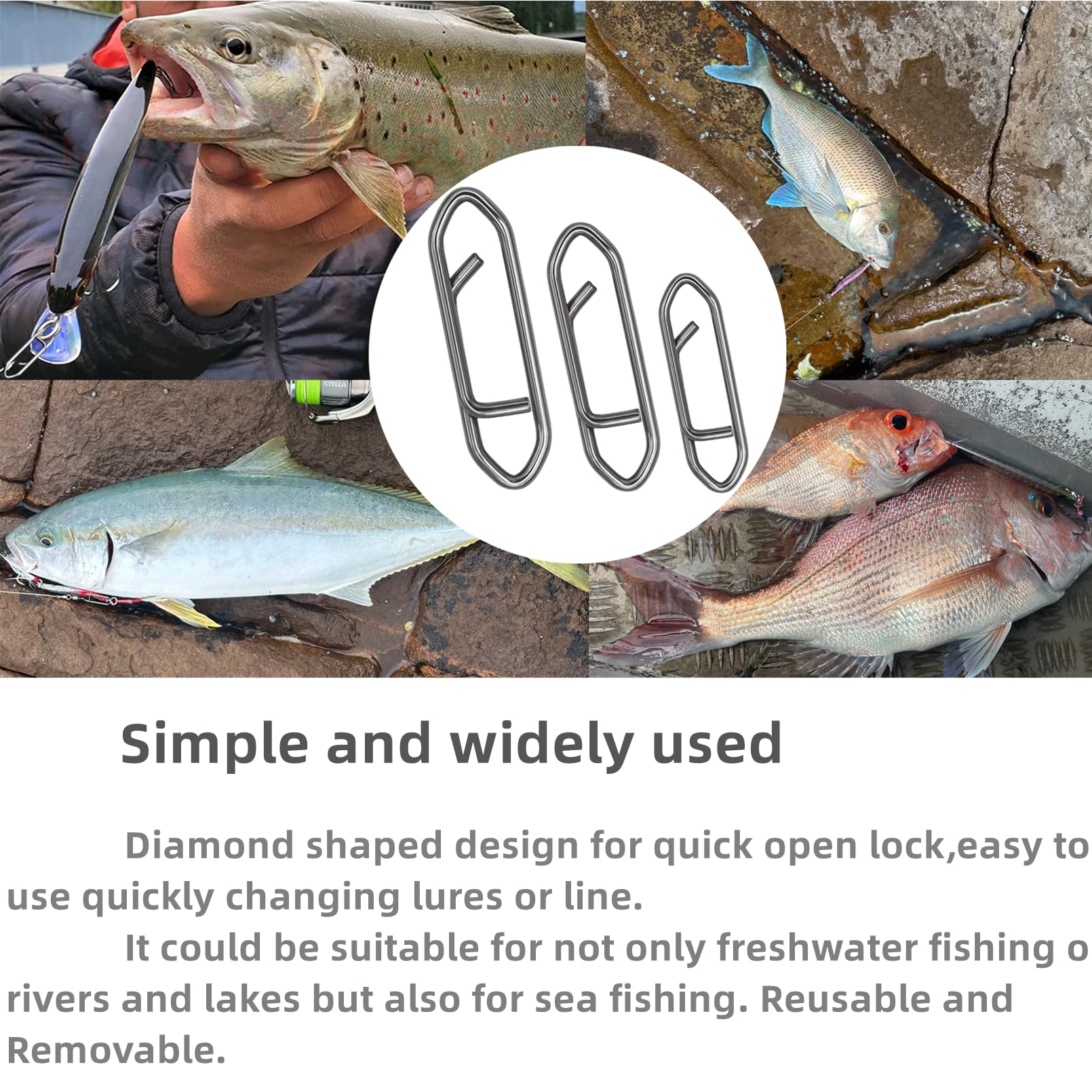 Suitable for saltwater and freshwater lures and tackle