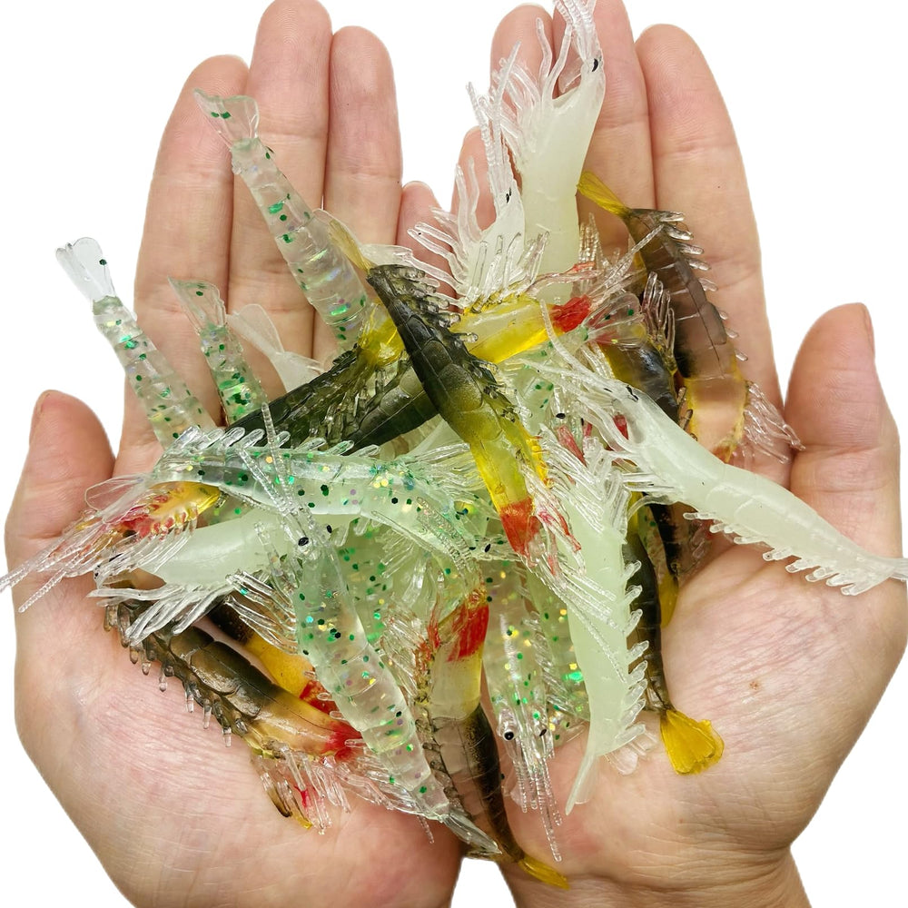 DAMIDEL 30Pcs shrimp lure kit - front view