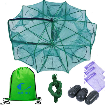 DAMIDEL 32in x 10in folded fishing bait trap