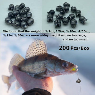 Removable split shot sinkers 4/50oz