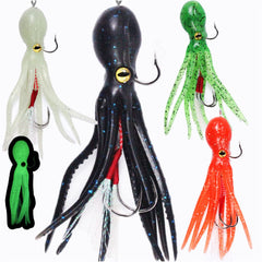 DAMIDEL 4 Pcs Octopus Lures Kit - 4.5in, 23g