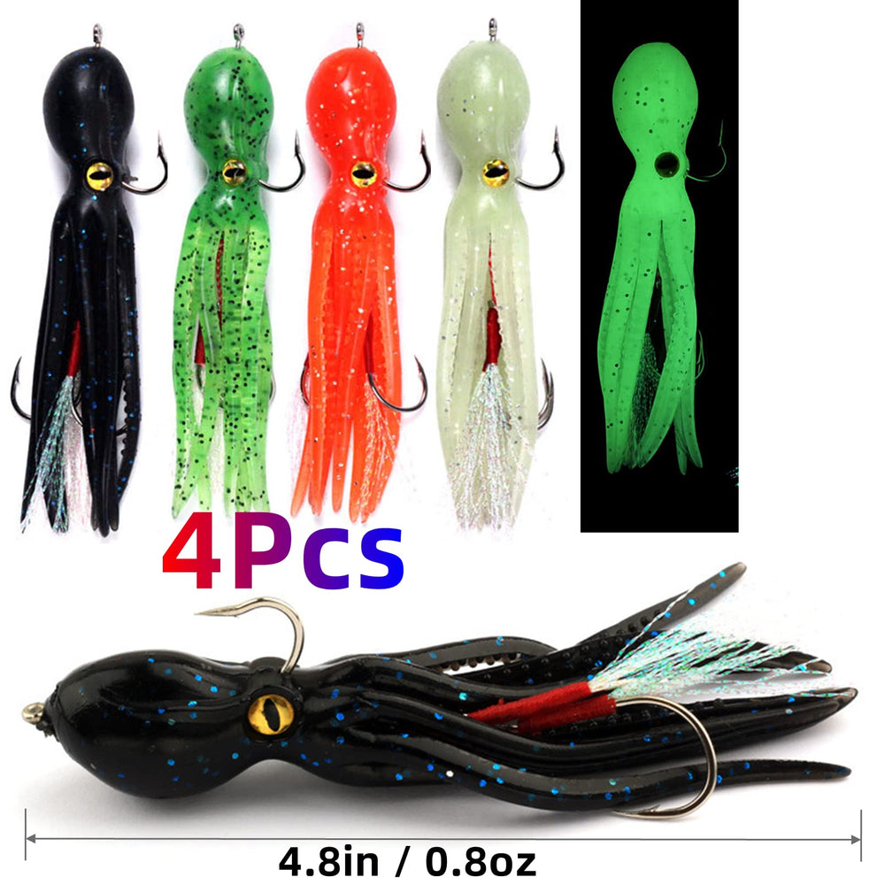 Two hook types included: jig head and butterfly hooks