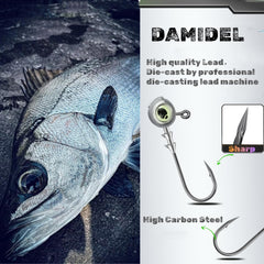 Mix of 4 sizes: 1/4oz, 3/8oz, 1/5oz, 1/8oz Swimbait Jig Heads