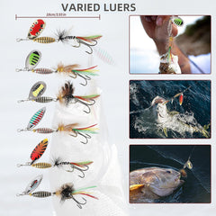 Durable two-hook design with elongated tail feather