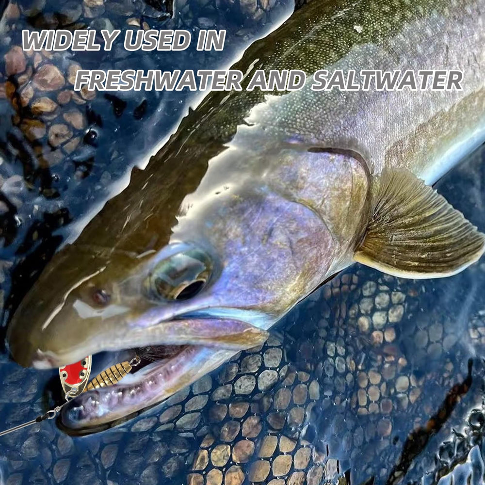 Suitable for saltwater and freshwater fishing in tackle box with six lures