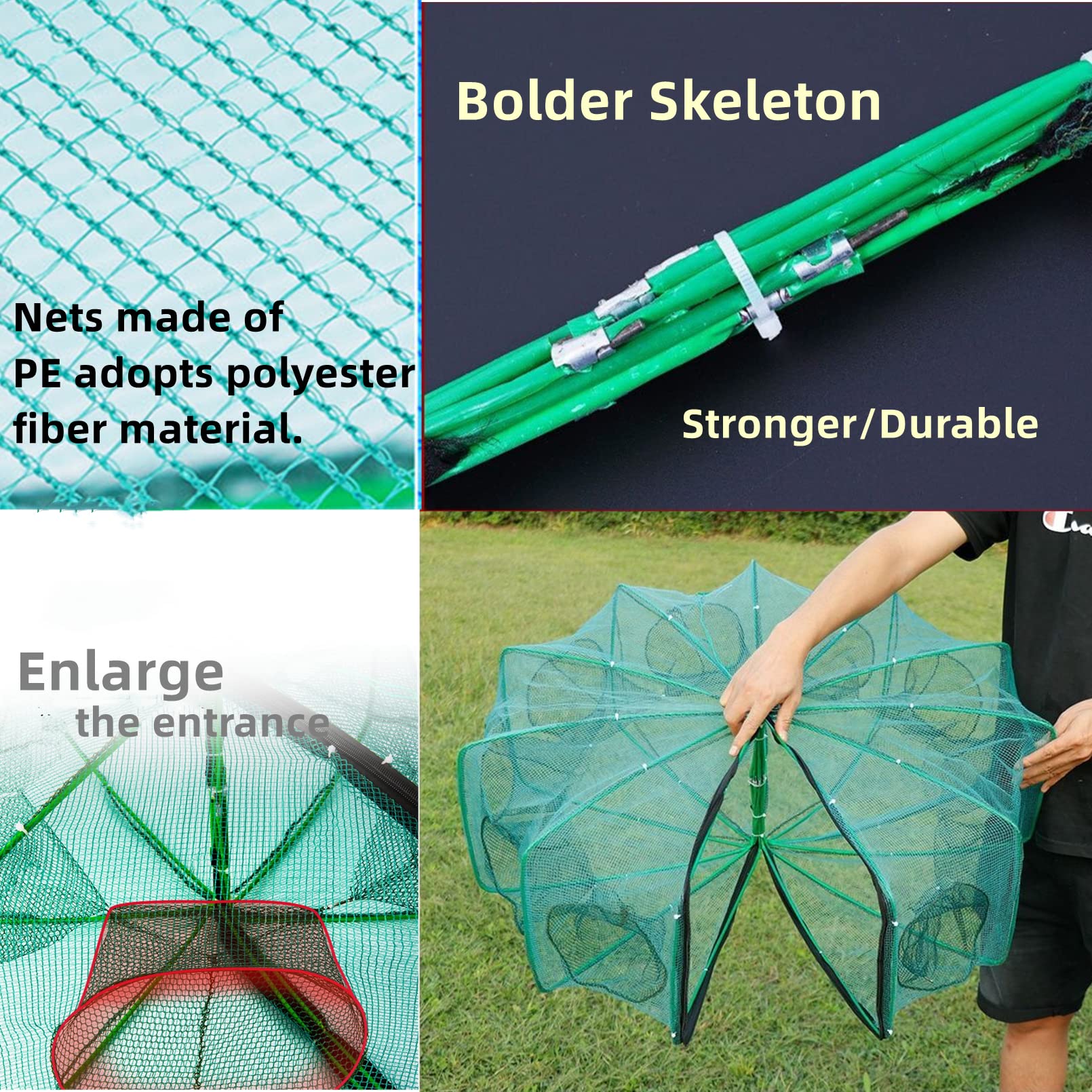 Bait bag, bait box, rope and storage bag included with DAMIDEL trap