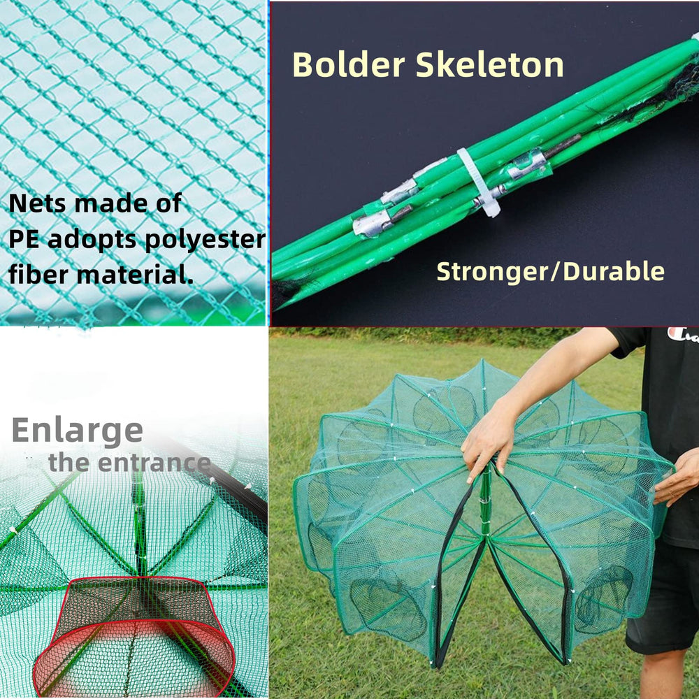 Bait bag, bait box, rope and storage bag included with DAMIDEL trap